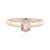 Bague en argent et Morganite