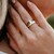 Bague en argent et Topaze blanche (Adela Silber)