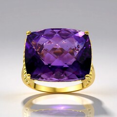 Anello in oro con Ametista