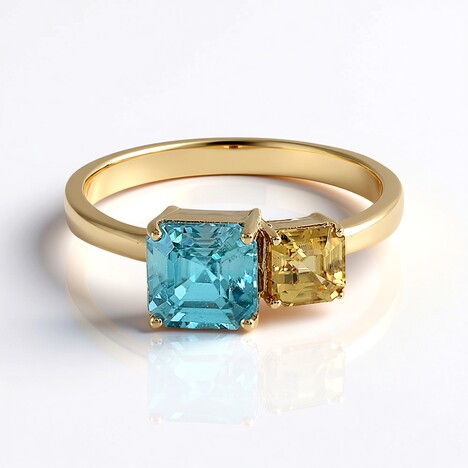 Anello in oro con Zircone Ratanakiri (Adela Gold)
