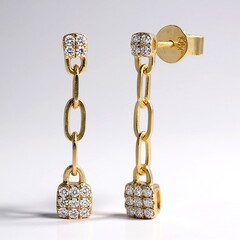 Orecchini in oro con Diamante I1 (H) (CIRARI)
