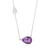 Collar en plata con Fluorita púrpura