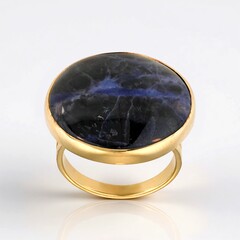 Anello in argento con Sodalite (MONOSONO COLLECTION)