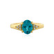 Bague en argent et Apatite bleue