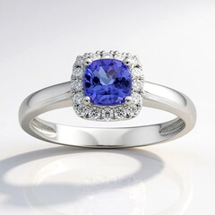 Anello in oro con Tanzanite AAA