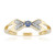 Gouden ring met een benitoiet