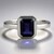 Anello in argento con Iolite (MONOSONO COLLECTION)