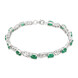 Bracelet en argent et Emeraude de Zambie