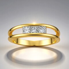 Anello in oro con Diamante SI1 (G) (Annette)