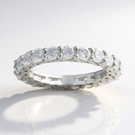 Bague en argent et Topaze blanche