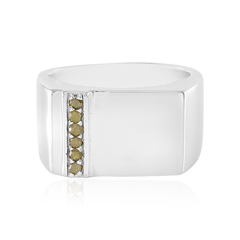 Bague en laiton et Diamant jaune I3 (Juwelo Style)