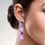 Pendientes en plata con Cuarzo lila