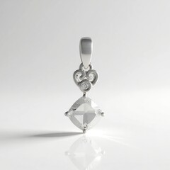 Ciondolo in argento con Topazio Bianco