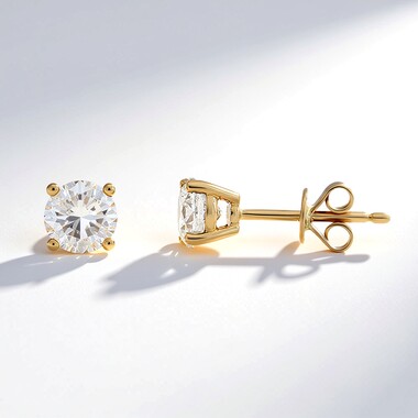 Pendientes en oro con Diamante SI1 (H) (CIRARI)