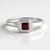 Anello in argento con Rodolite