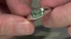 Anillo en plata con Fluorita verde