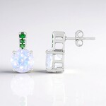 Orecchini in argento con Quarzo Blue Moon
