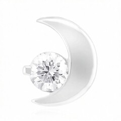 9K SI1 (G) Diamond Gold Pendant