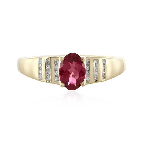 Gouden ring met een roze toermalijn (Adela Gold)