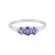 Anello in argento con Tanzanite