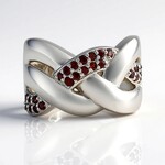 Anello in argento con Zircone Rosa