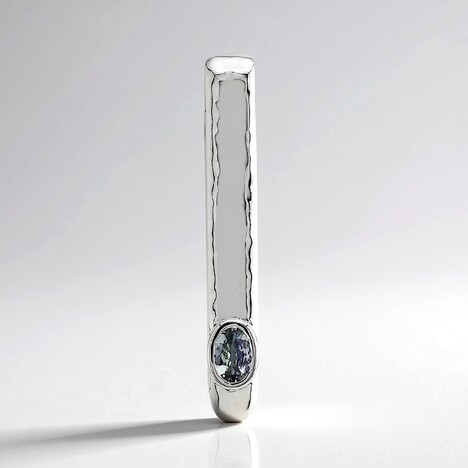 Ciondolo in argento con Tanzanite (non riscaldata) (Pallanova)