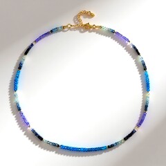 Collana in argento con Acquamarina Santa Maria (Riya)