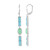 Boucles d'oreilles en argent et Chrysoprase (KM by Juwelo)