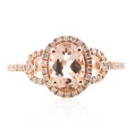 Bague en or et Morganite AAA de Madagascar (CIRARI)