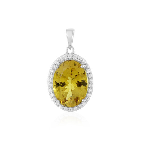 Ciondolo in argento con Apatite Dorata