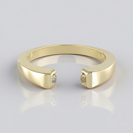 Anello in oro con Zaffiro Bianco (Adela Gold)