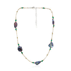 Collana in argento con Perla Keshi Mistica (TPC)