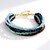 Bracciale in argento con Granato Magenta