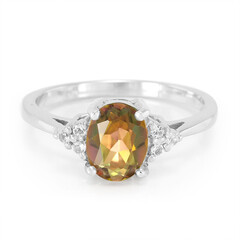 Anello in argento con Topazio Jungle