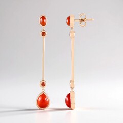 Orecchini in argento con Corniola