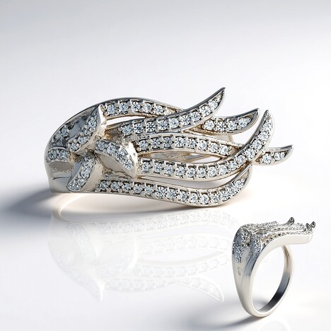 Bague en argent et Zircon (de Melo Essence)