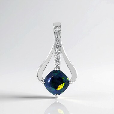 Pendentif en argent et Opale Mezezo