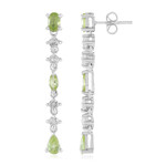 Zilveren oorbellen met peridoots