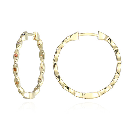 Boucles d'oreilles en argent et Citrine (Adela Silber)