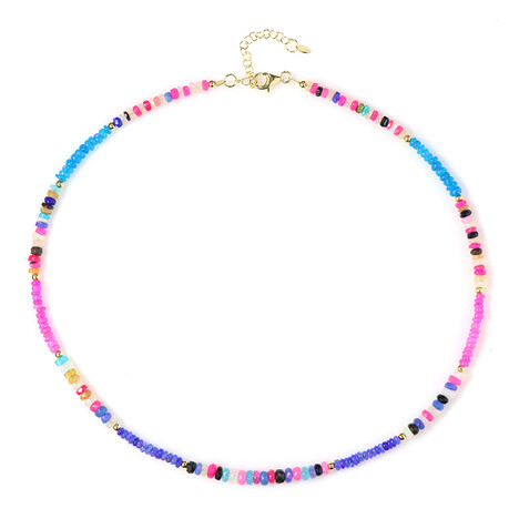 Äthiopischer Opal-Silberhalskette