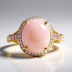 Anello in oro con Opale Rosa (CIRARI)