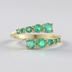 Bague en or et Emeraude de Colombie (de Melo Gold)
