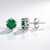 Orecchini in argento con Onice Verde