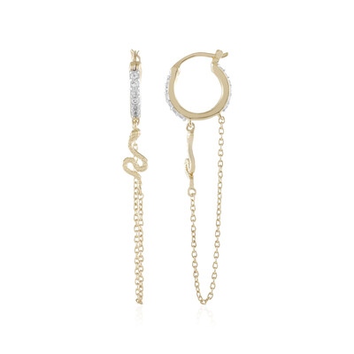 Boucles d'oreilles en argent et Topaze blanche