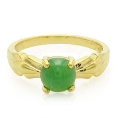 Bague en argent et Chrysoprase impériale
