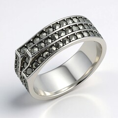 Anello in argento con Marcassite