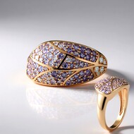 Anillo en plata con Tanzanita (KM by Juwelo)