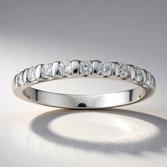 Anello in argento con Diamante SI1 (G) (Annette)