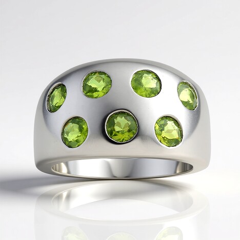 Anello in argento con Idocrasio