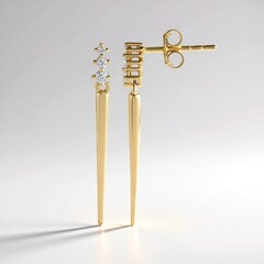 Orecchini in oro con Diamante IF (G) (de Melo Gold)
